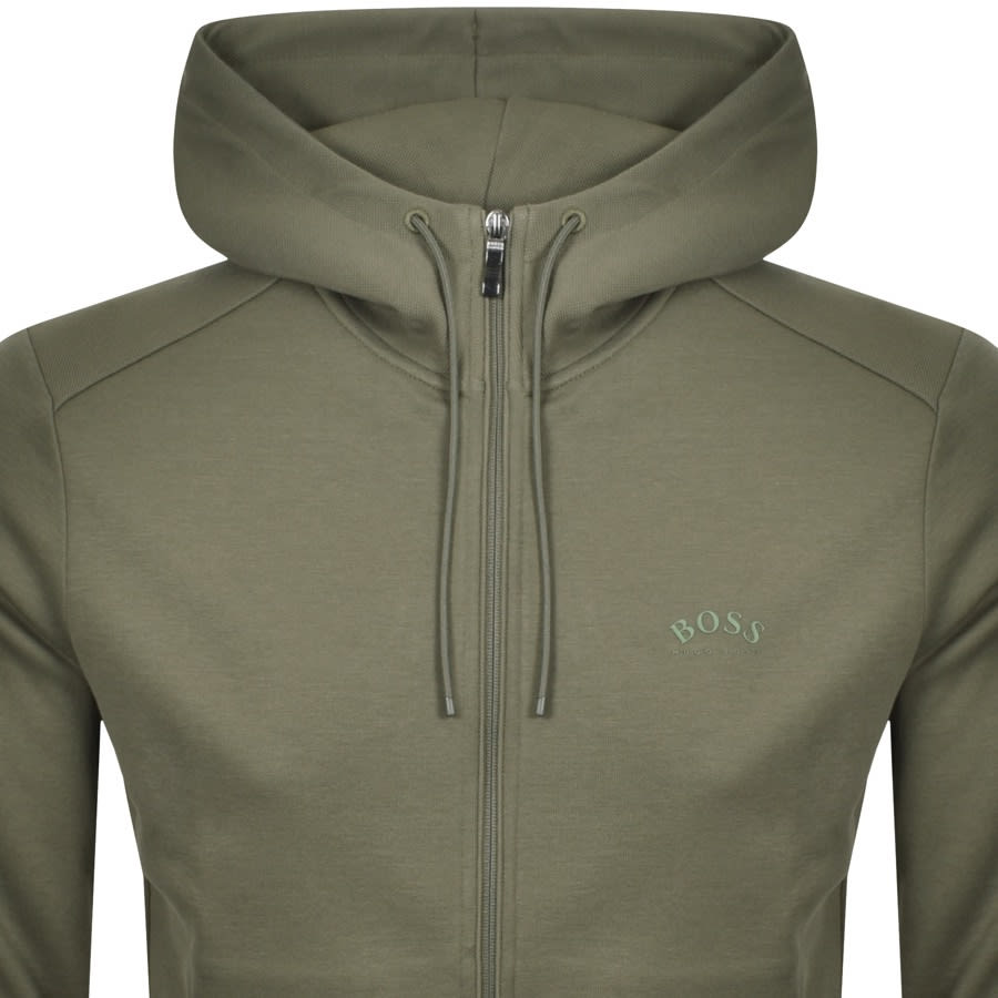 Alternative Image for ProductBOSS Saggy Full Zip Hoodie Green2